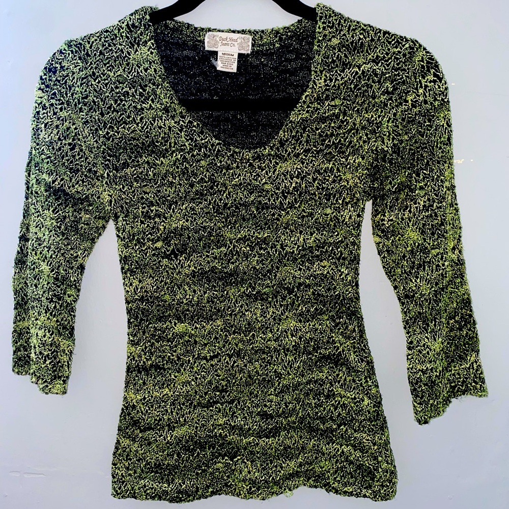 Duck Head black and green blouse